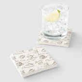 Dessous-de-verre En Pierre Papier doux (Côté)