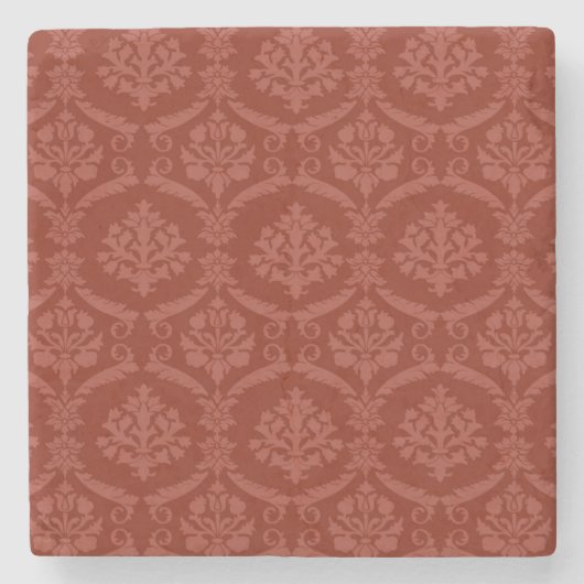 Dessous-de-verre En Pierre Papier peint 3 de damassé (Devant)