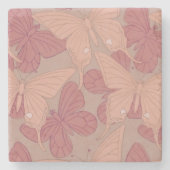 Dessous-de-verre En Pierre Papillon Art nouveau (Devant)