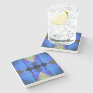 Dessous-de-verre En Pierre Papillon bleu