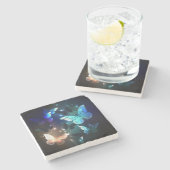 Dessous-de-verre En Pierre Papillon de nuit (Côté)