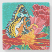 Dessous-de-verre En Pierre Papillon pointu I (Devant)