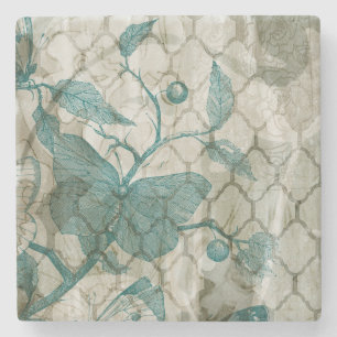 Dessous-de-verre En Pierre Papillons arabes V