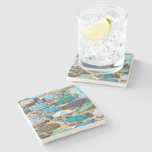 Dessous-de-verre En Pierre Parapluie 4 (Côté)