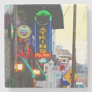 Dessous-de-verre En Pierre Parc d'Atkins, montagne de la Virginie, Atlanta