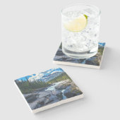 Dessous-de-verre En Pierre Parc national Banff Alberta Canada (Côté)