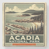 Dessous-de-verre En Pierre Parc national de l'Acadie (Devant)