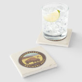 Dessous-de-verre En Pierre Parc national de Yellowstone (Côté)