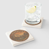 Dessous-de-verre En Pierre Parc national de Yosemite Dessous de verre de pier (Côté)