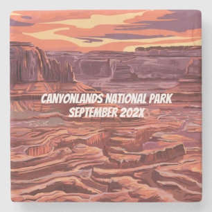 Dessous-de-verre En Pierre Parc national des Canyons Beau Paysage