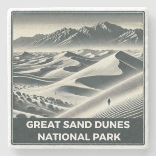 Dessous-de-verre En Pierre Parc national des Dunes de sable