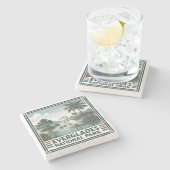 Dessous-de-verre En Pierre Parc national des Everglades (Côté)