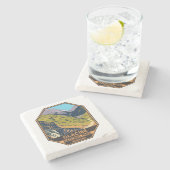 Dessous-de-verre En Pierre Parc national des Glaciers Aller au chemin Sun (Côté)