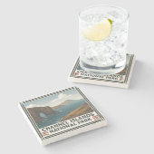 Dessous-de-verre En Pierre Parc national des îles Channel (Côté)