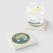 Dessous-de-verre En Pierre Parc national des sources chaudes (Côté)