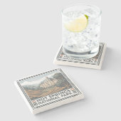 Dessous-de-verre En Pierre Parc national des sources chaudes (Côté)