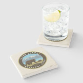 Dessous-de-verre En Pierre Parc national du lac Clark (Côté)