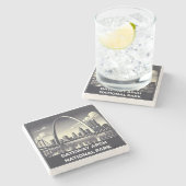 Dessous-de-verre En Pierre Parc national Gateway Arch (Côté)