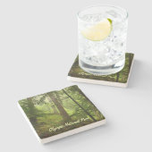 Dessous-de-verre En Pierre Parc national olympique Rainforest Photo (Côté)