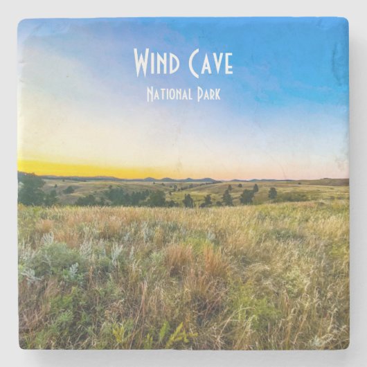 Dessous-de-verre En Pierre Parc national Wind Cave Dessous de verre de pierre (Devant)