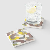 Dessous-de-verre En Pierre Parenthèse II (Côté)