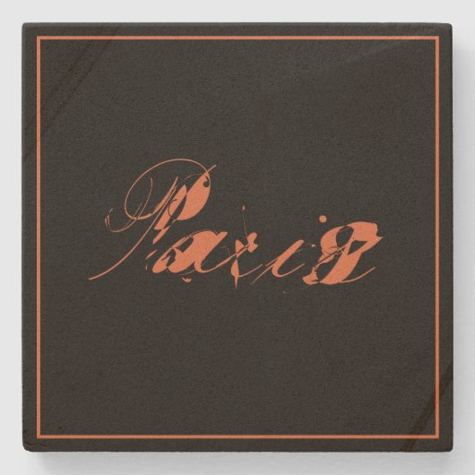 Dessous-de-verre En Pierre Paris (Devant)