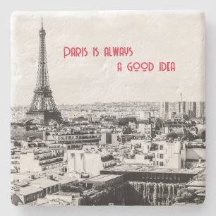 Dessous-de-verre En Pierre Paris Dessous de verre thématiques en noir et blan