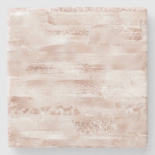 Dessous-de-verre En Pierre Parties scintillant brillante rose (Devant)