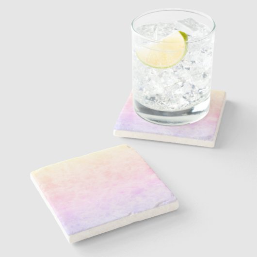 Dessous-de-verre En Pierre Pastel Marmo marble coloré (Côté)