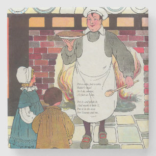 Dessous-de-verre En Pierre Pat-a-cake, pat-a-cake, l'homme de Baker