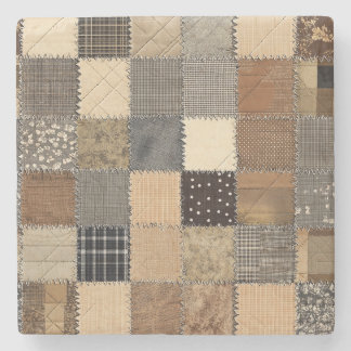 Dessous-de-verre En Pierre Patchwork rustique