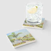 Dessous-de-verre En Pierre Patio de canal (Côté)