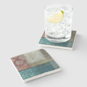 Dessous-de-verre En Pierre Patrimoine Abstrait I (Côté)