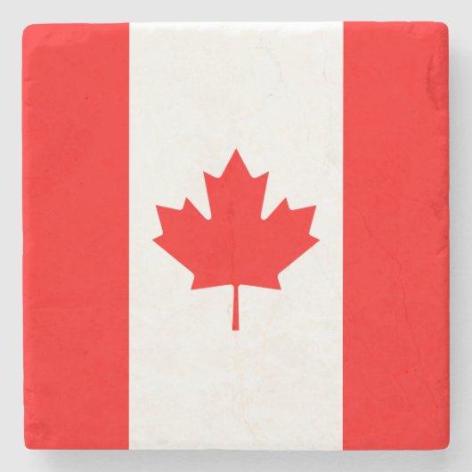 Dessous-de-verre En Pierre Patriotic National Flag of Canada (Devant)