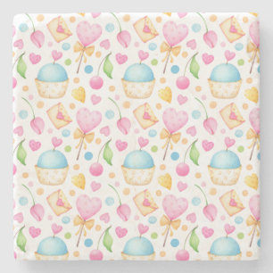 Dessous-de-verre En Pierre Patters de Hearts and Muffins