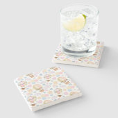 Dessous-de-verre En Pierre Patters de Whimsical Watercolor (Côté)