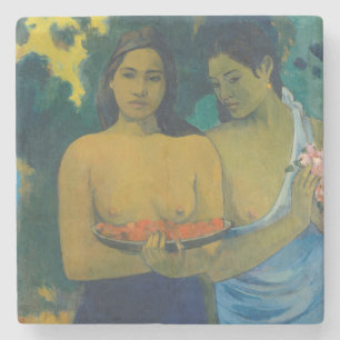 Dessous-de-verre En Pierre Paul Gauguin - Deux femmes tahitiennes
