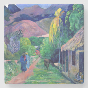 Dessous-de-verre En Pierre Paul Gauguin - Rue à Tahiti