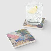 Dessous-de-verre En Pierre Paul Signac - Capo di Noli (Côté)