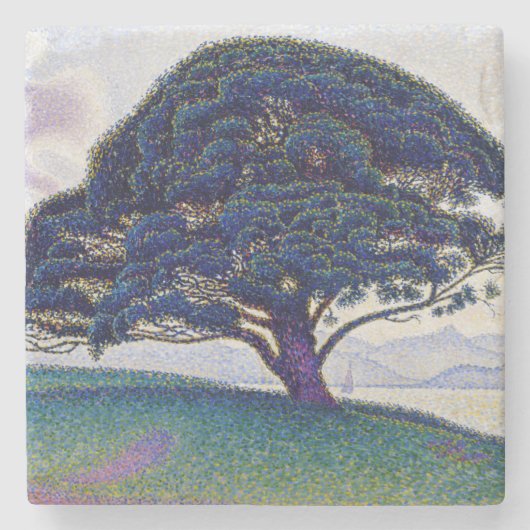 Dessous-de-verre En Pierre Paul Signac - Le pin Bonaventure (Devant)