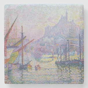 Dessous-de-verre En Pierre Paul Signac - Notre-Dame de la Garde, Marseille