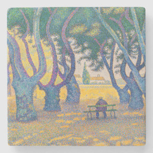 Dessous-de-verre En Pierre Paul Signac - Place des Lices, Saint-Tropez