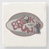 Dessous-de-verre En Pierre Pause et exécution (Devant)