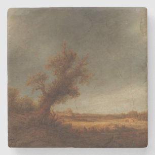 Dessous-de-verre En Pierre Paysage avec un vieux chêne, Adriaen van Ostade, C