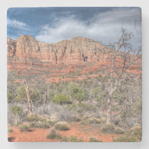 Dessous-de-verre En Pierre paysage de roche rouge de Sedona Arizona