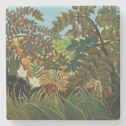 Dessous-de-verre En Pierre Paysage exotique (Devant)