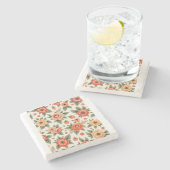 Dessous-de-verre En Pierre paysage fleuri (Côté)