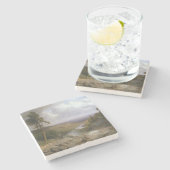 Dessous-de-verre En Pierre Paysage historique du Tennessee (Côté)