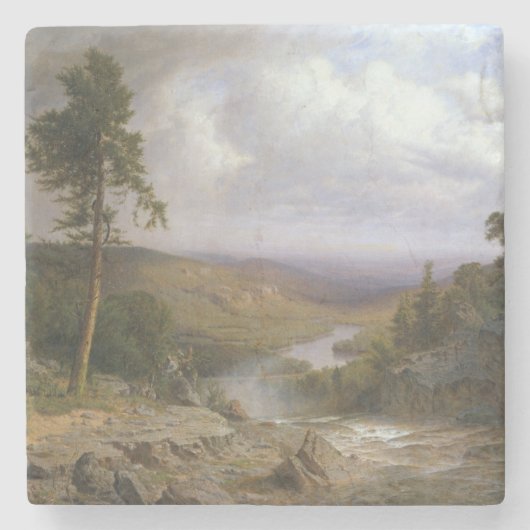 Dessous-de-verre En Pierre Paysage historique du Tennessee (Devant)