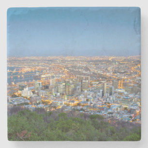 Dessous-de-verre En Pierre Paysage urbain depuis le sommet de Signal Hill au